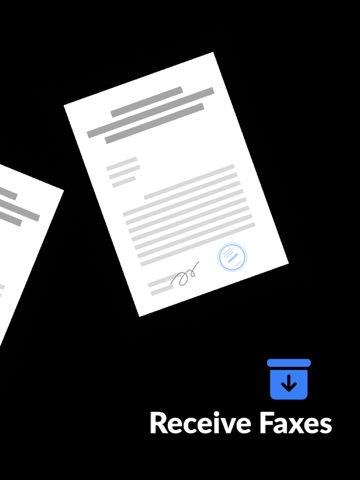 Send Fax from Mobile Phone App iPad screenshot