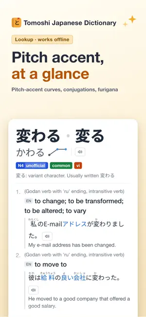 Tomoshi Japanese Dictionary screenshot 1