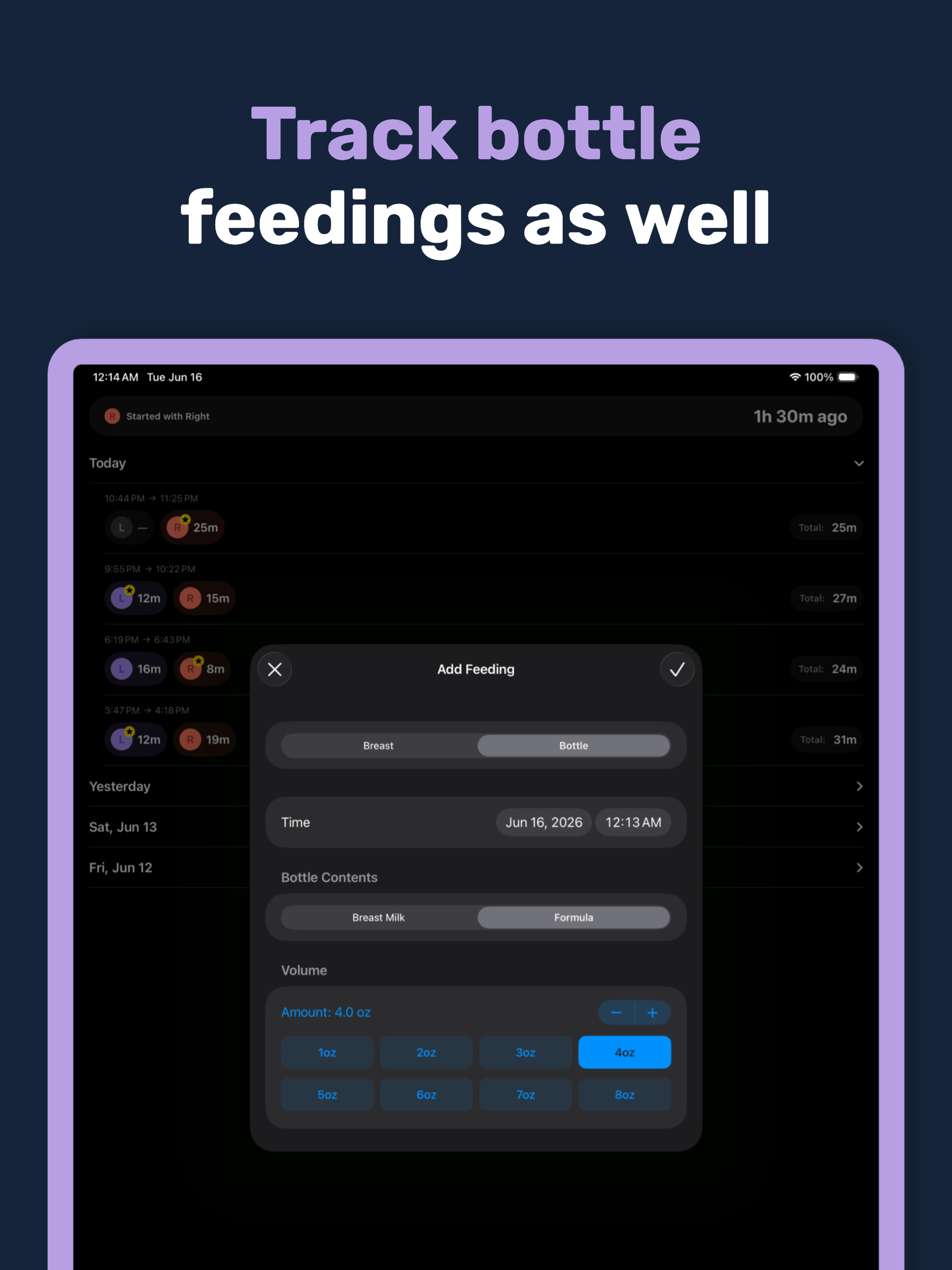 LatchTime: Not a Baby Tracker screenshot 14