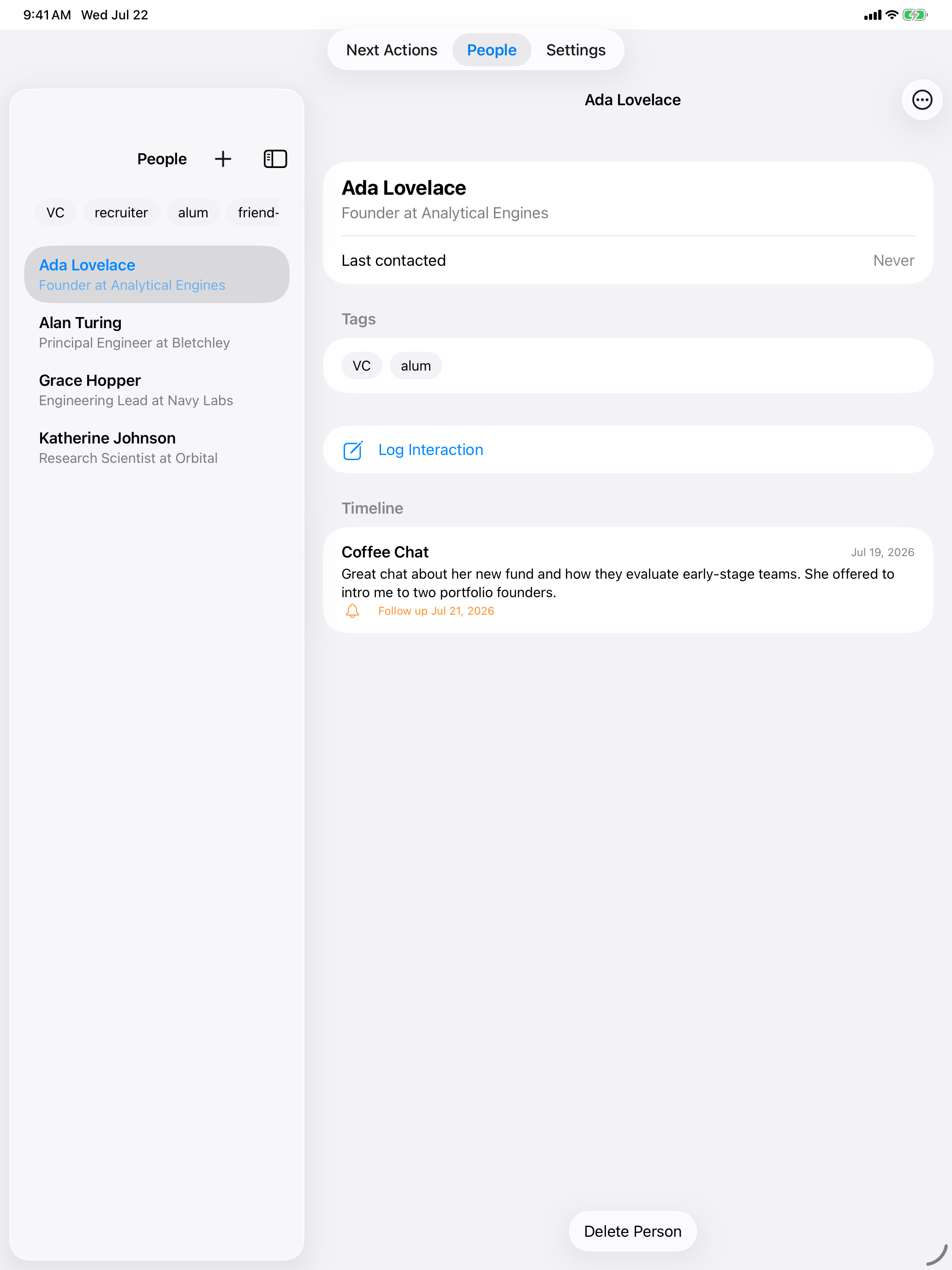 Loop Networking Follow-ups screenshot 6
