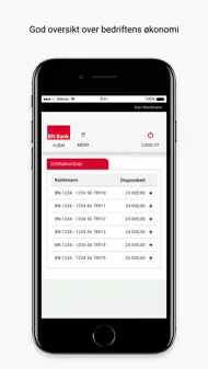 BN Bank Mobilbank Bedrift iphone bilder 1