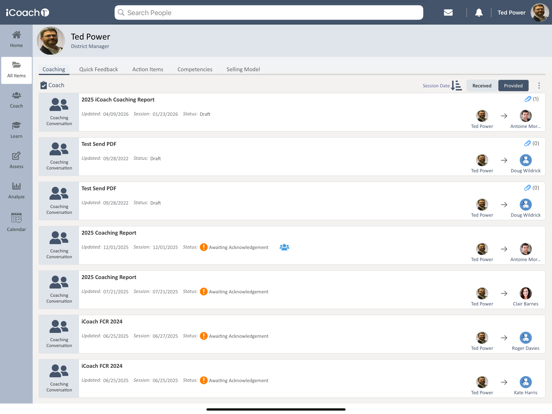 iCoachFirst (Tablet) app screenshot 3