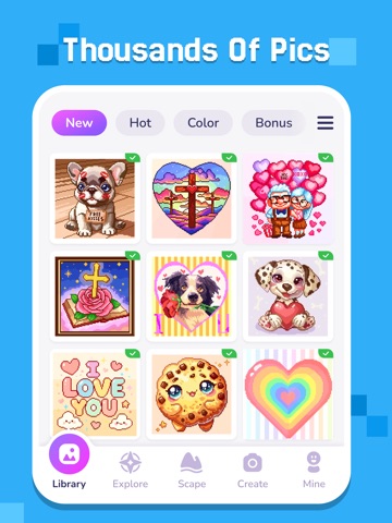 Pixel Coloring-Color by number iPad screenshot