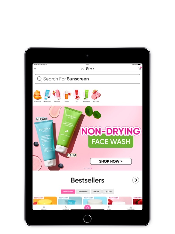 Dot & Key Skincare Shopping iPad screenshot 1 - Shopping app