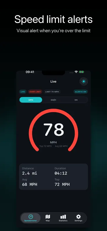 Speedometer: GPS Tracker App screenshot 5 of 6