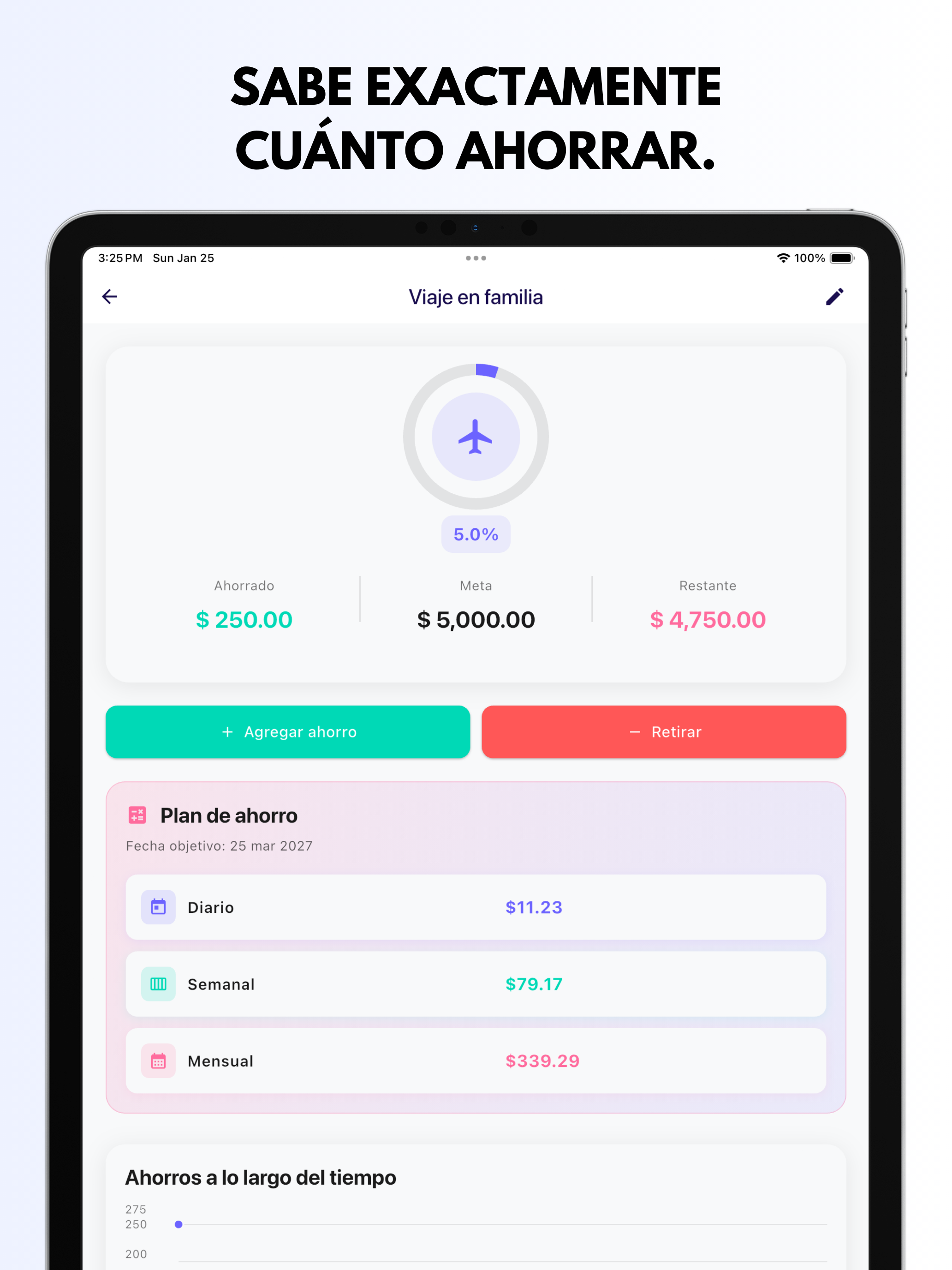 Objetivo de Ahorro