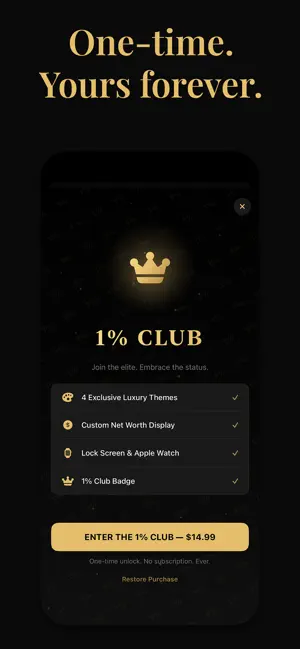 1% Club — Luxury Widget screenshot 2