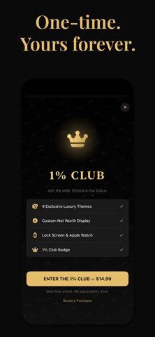 1% Club — Luxury Widget screenshot