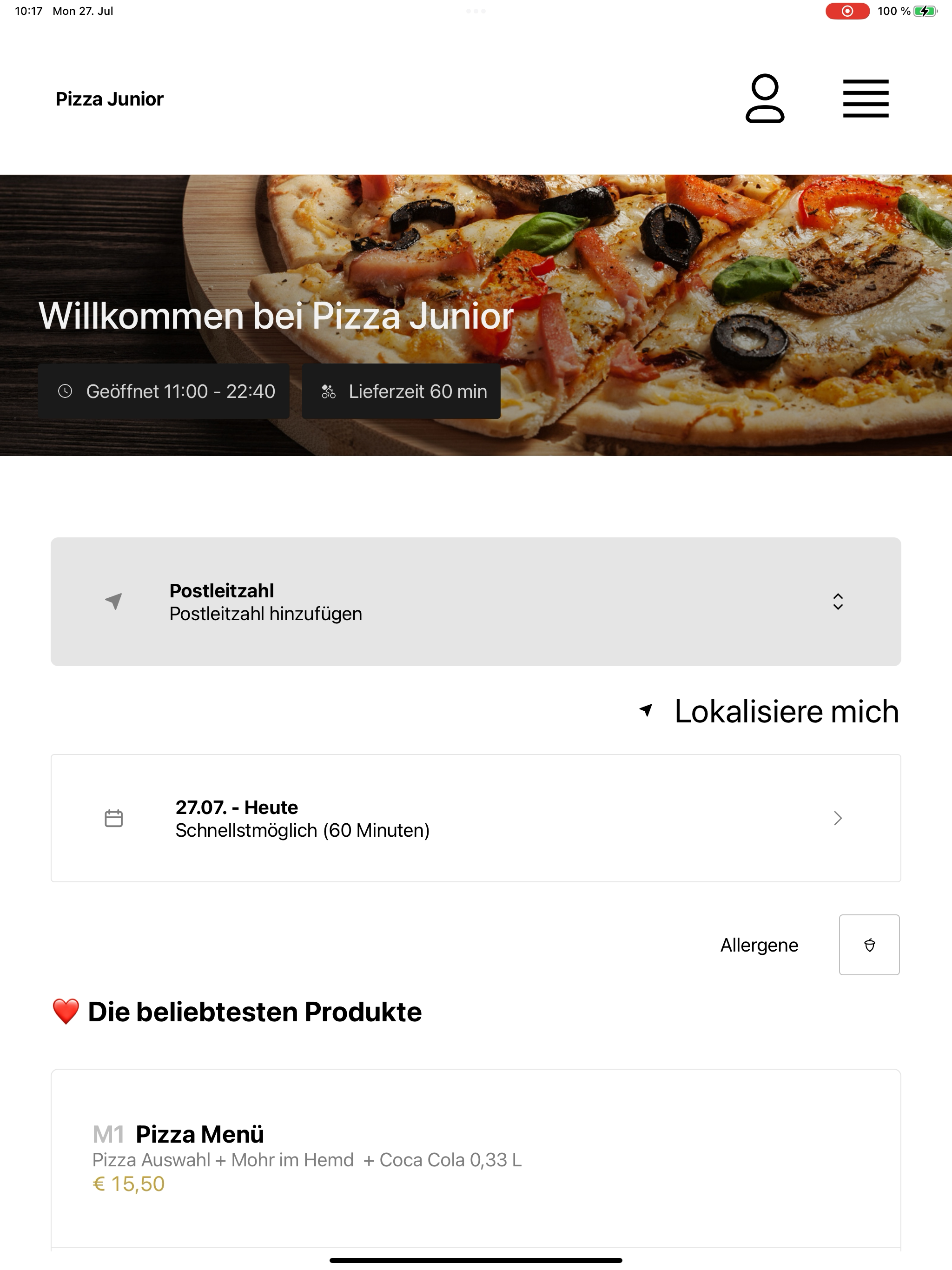 Pizza Junior Wien screenshot 10