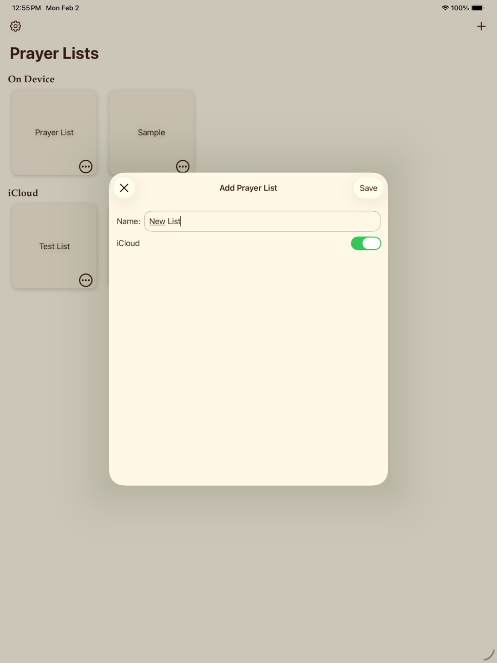 iPad screenshot
