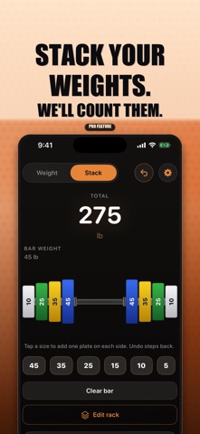 Fast Barbell Plate Calculator iPhone screenshot