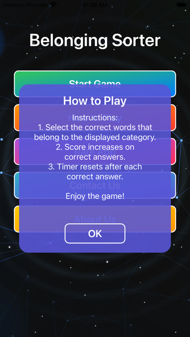 Belonging Sorter Screenshot