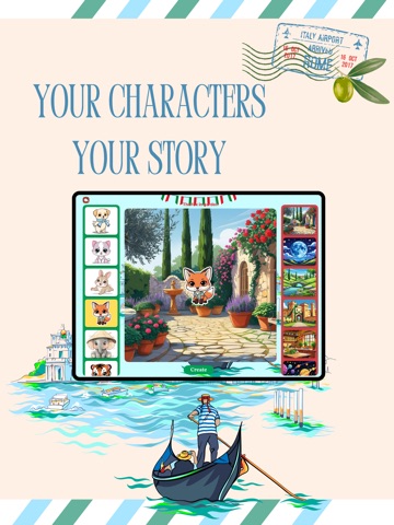 Learn Italian - Roma Tales iPad screenshot