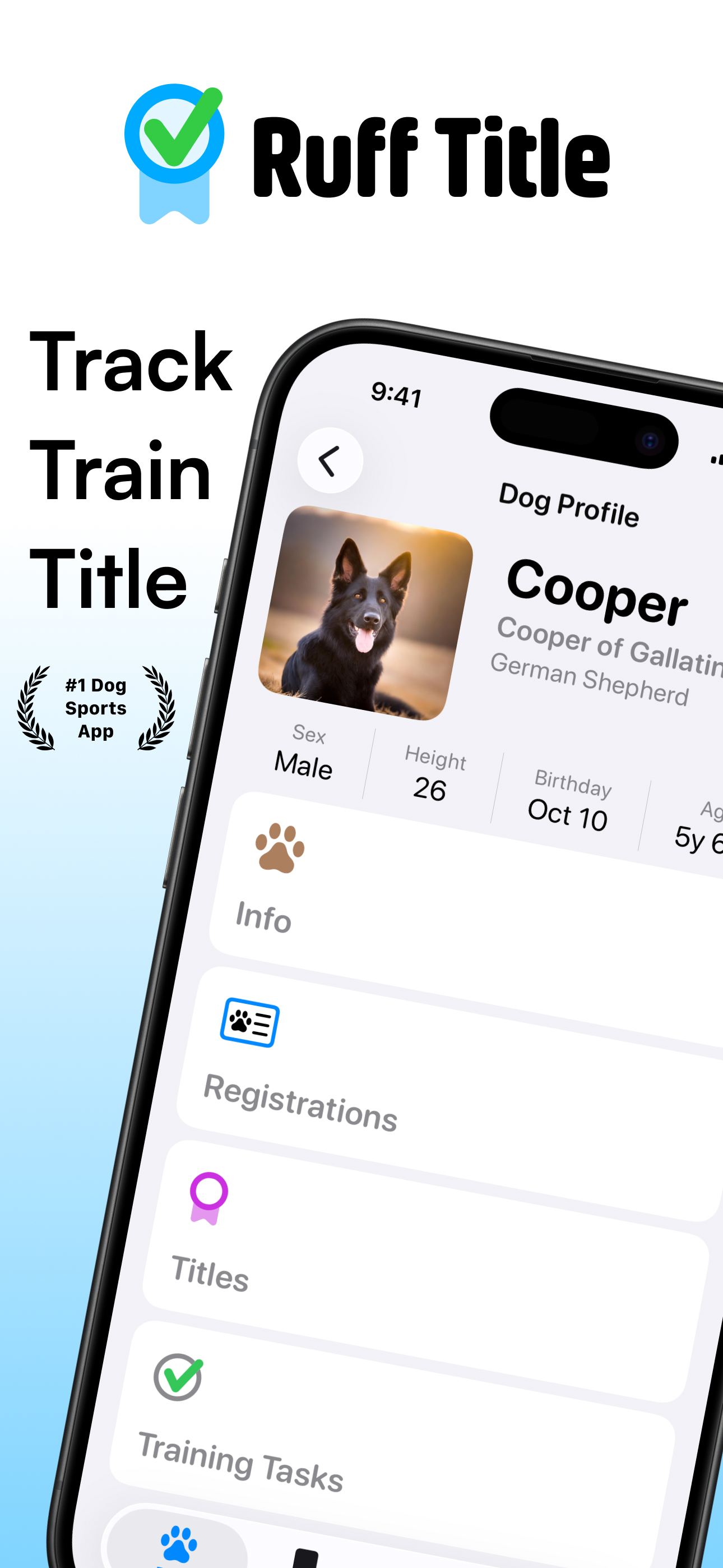 Ruff Title - Dog Title Tracker