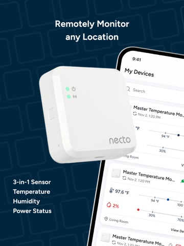 Necto Sensor iPad screenshot
