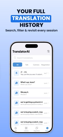AI Live Translator - Translio iPhone screenshot