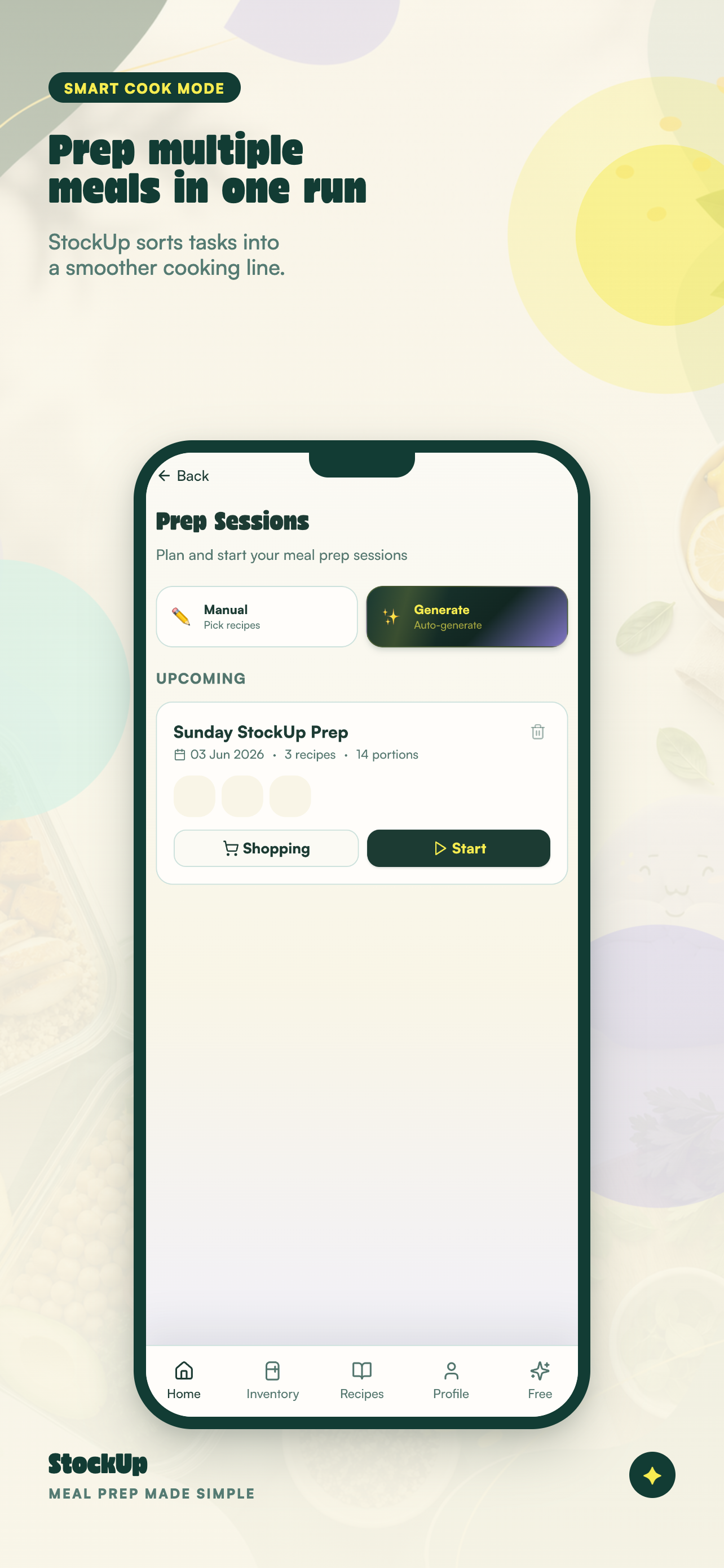 StockUp Meal Prep screenshot 3