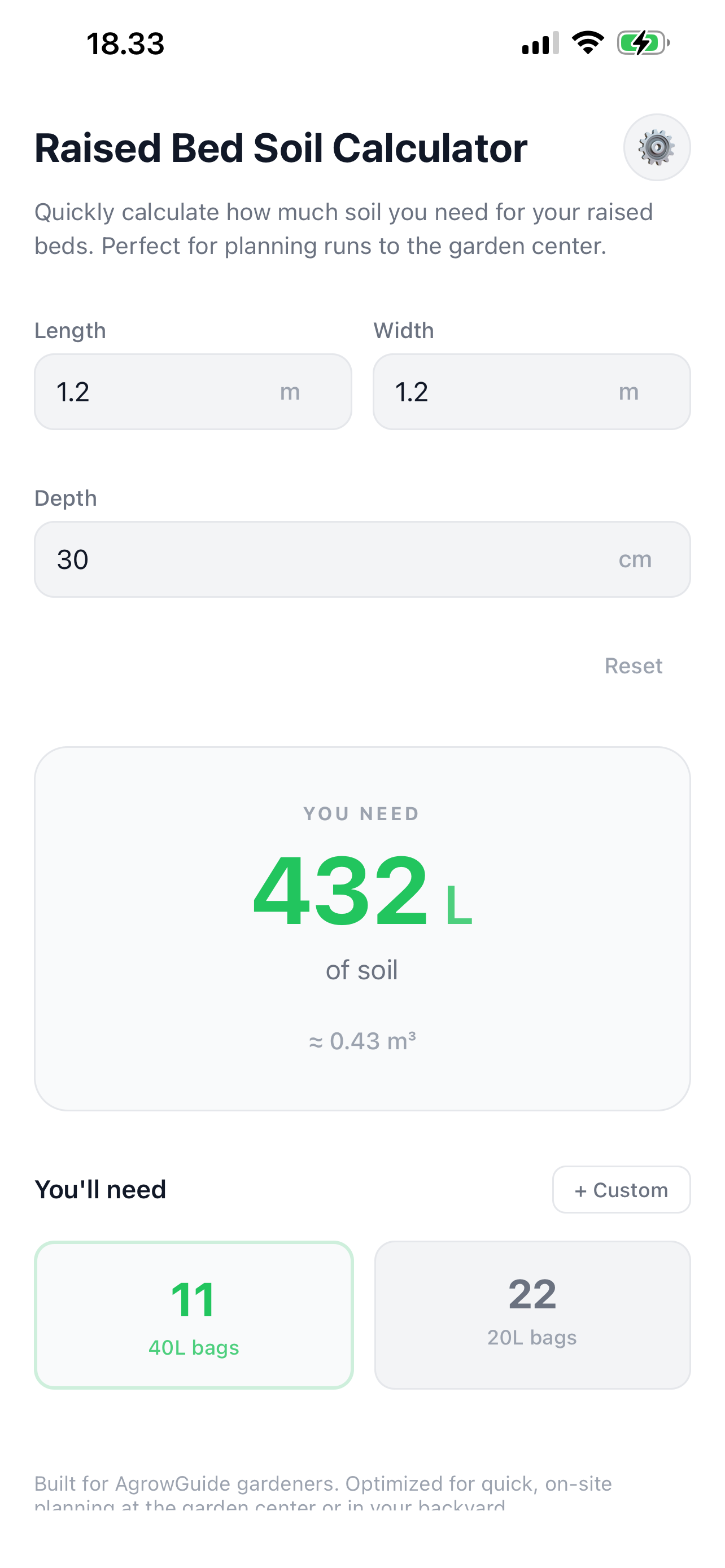 Garden Soil & Planting Calc screenshot 6