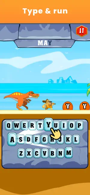 Typing Practice - Dino Hunting screenshot 2