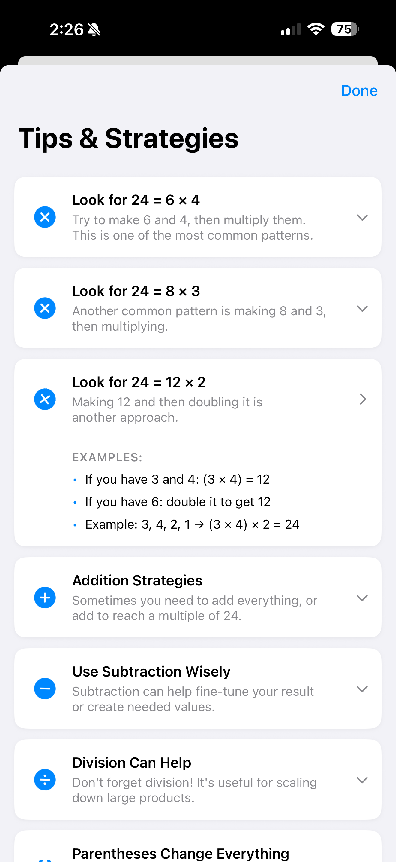 Make 24 Number game screenshot 4