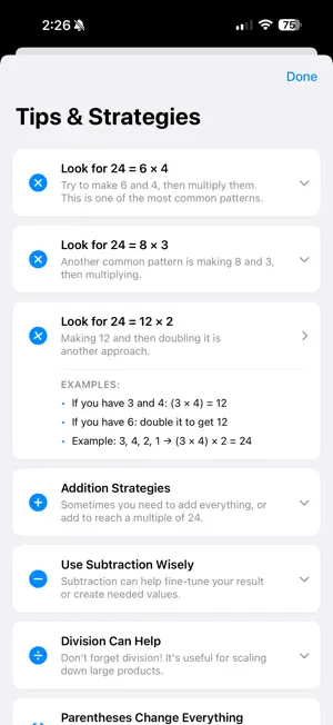 Make 24 Number game screenshot 4
