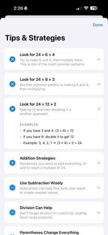 Make 24 Number game Screenshot 4 of 9
