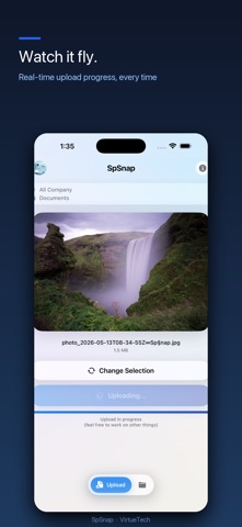 SpSnap: Mobile File Uploader screenshot