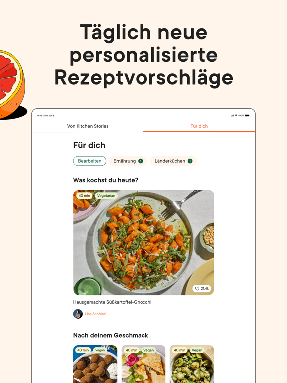 Kitchen Stories Rezepte Kochen iPad screenshot 5