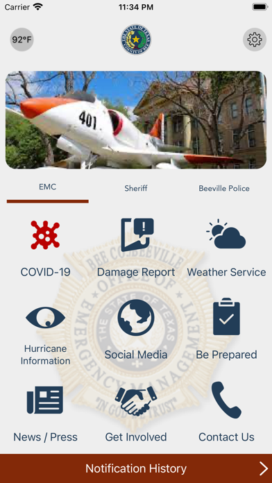 Bee County Public Information Screenshot