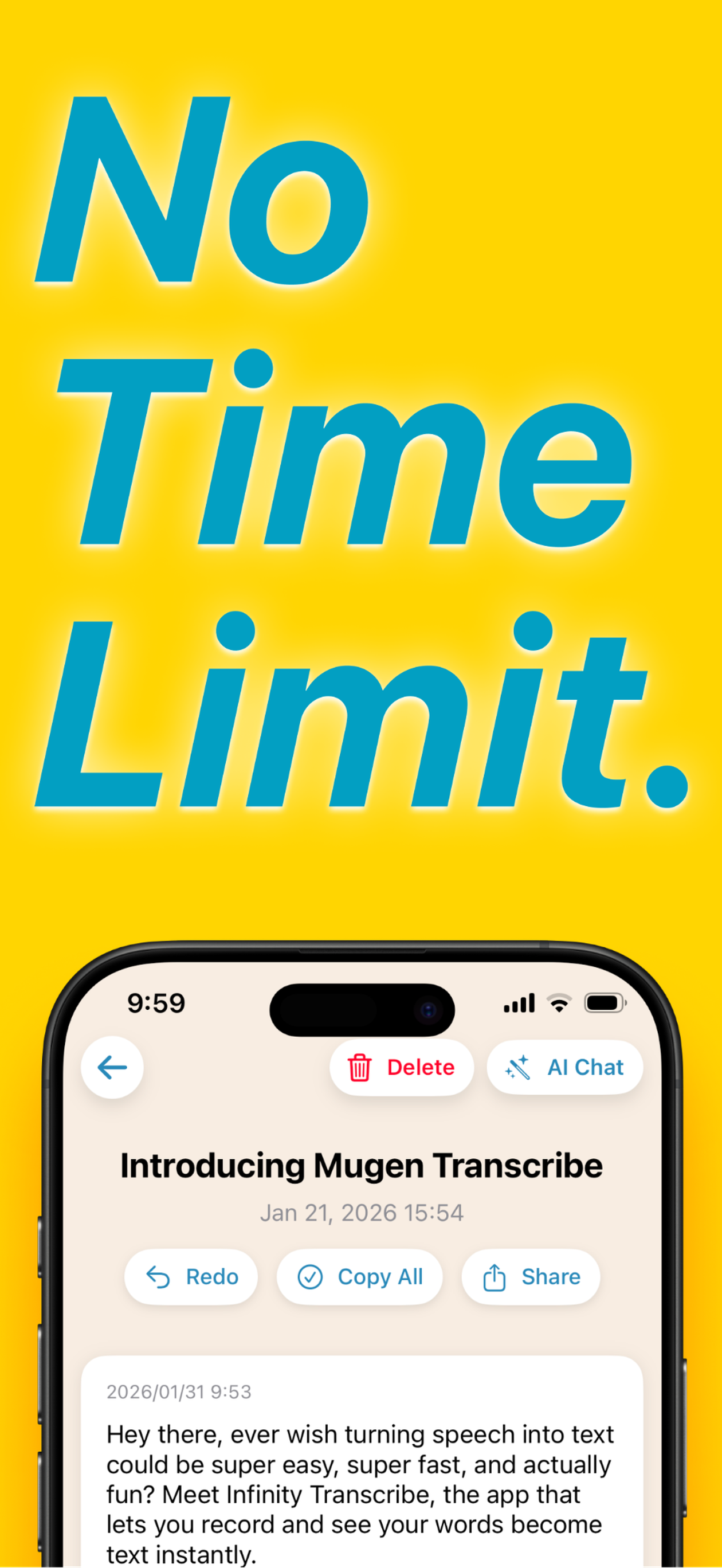 Mugen Transcribe: Voice Notes