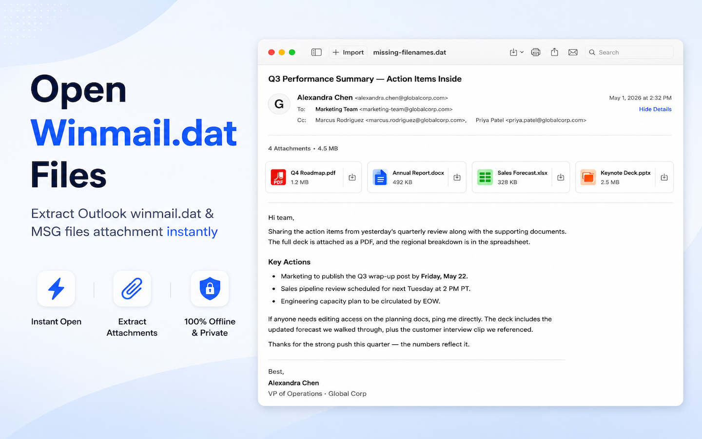 Winmail.dat Viewer & Opener screenshot 11