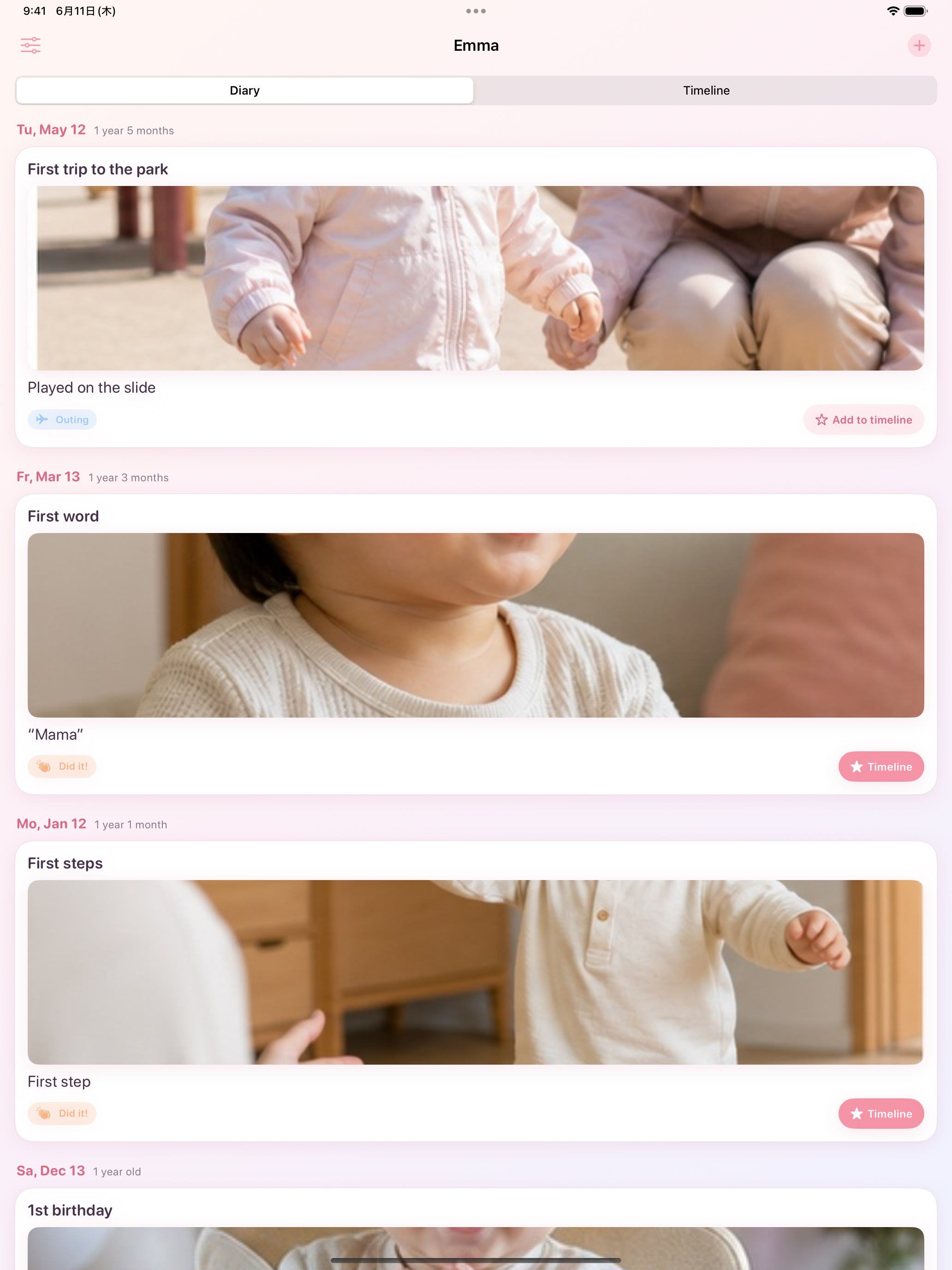 Kids Timelines