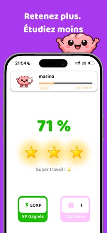 Brain AI: AI Quiz & Study iPhone screenshot
