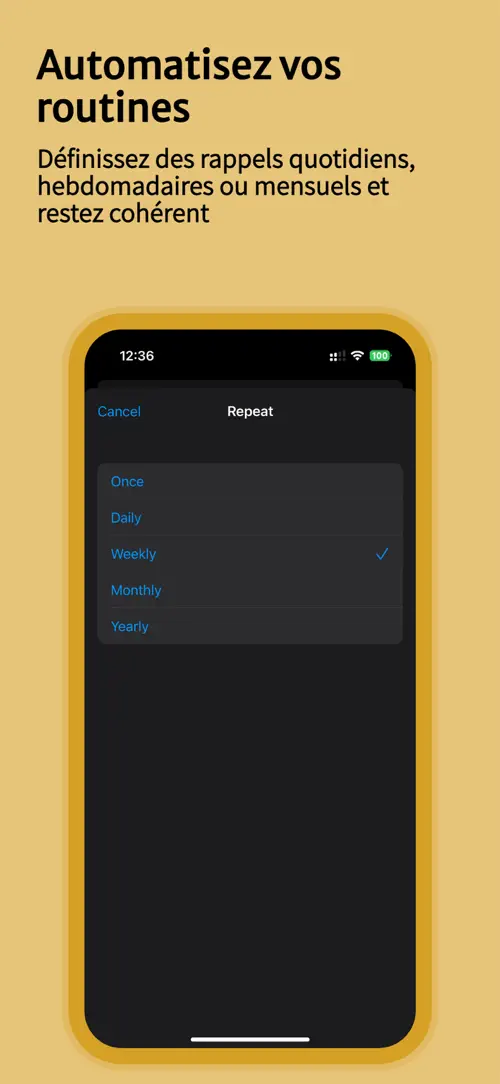 SimplyTask sur iPhone : capture d’écran 5 sur 6