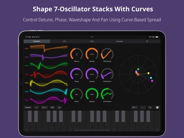 Testere Supersaw Synth AUv3 iPad screenshot