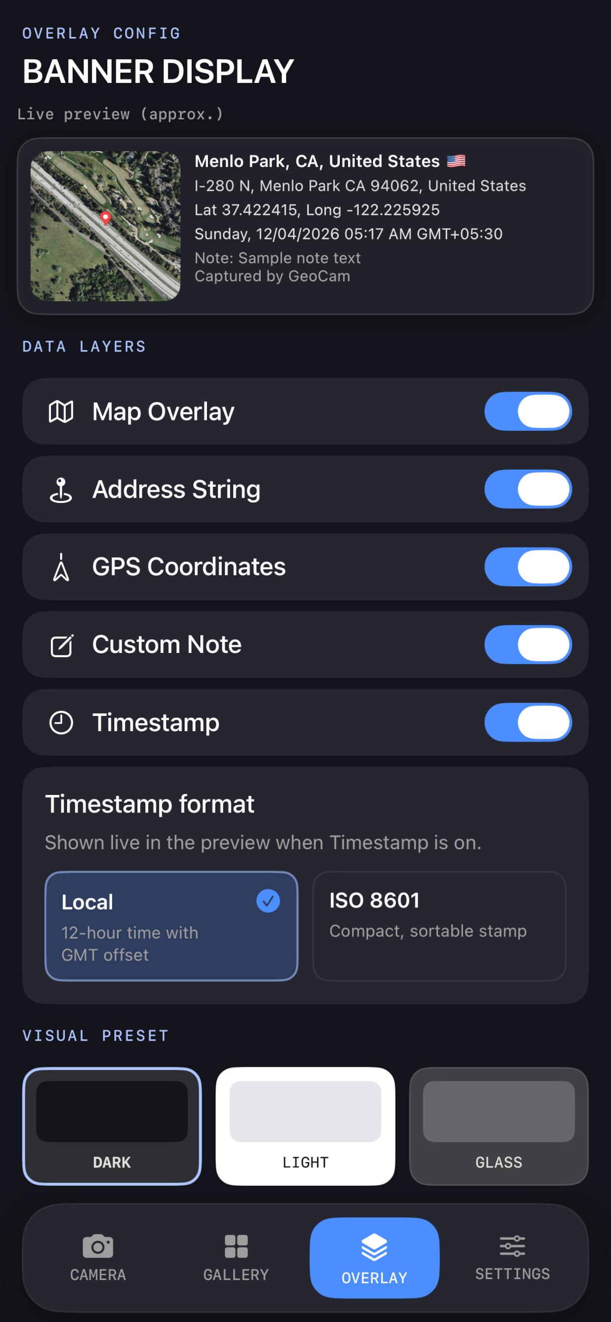 GeoCam: GPS Location Camera