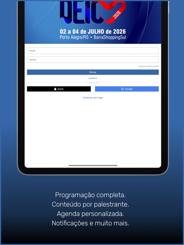 DEIC 2026 iPad screenshot