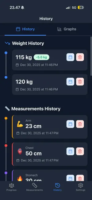 Weight and Body Tracker screenshot 4