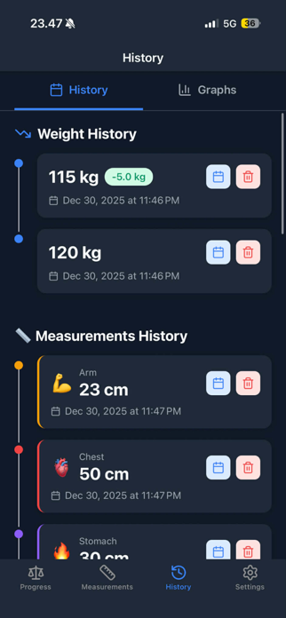 Weight and Body Tracker Screenshot 4 of 4