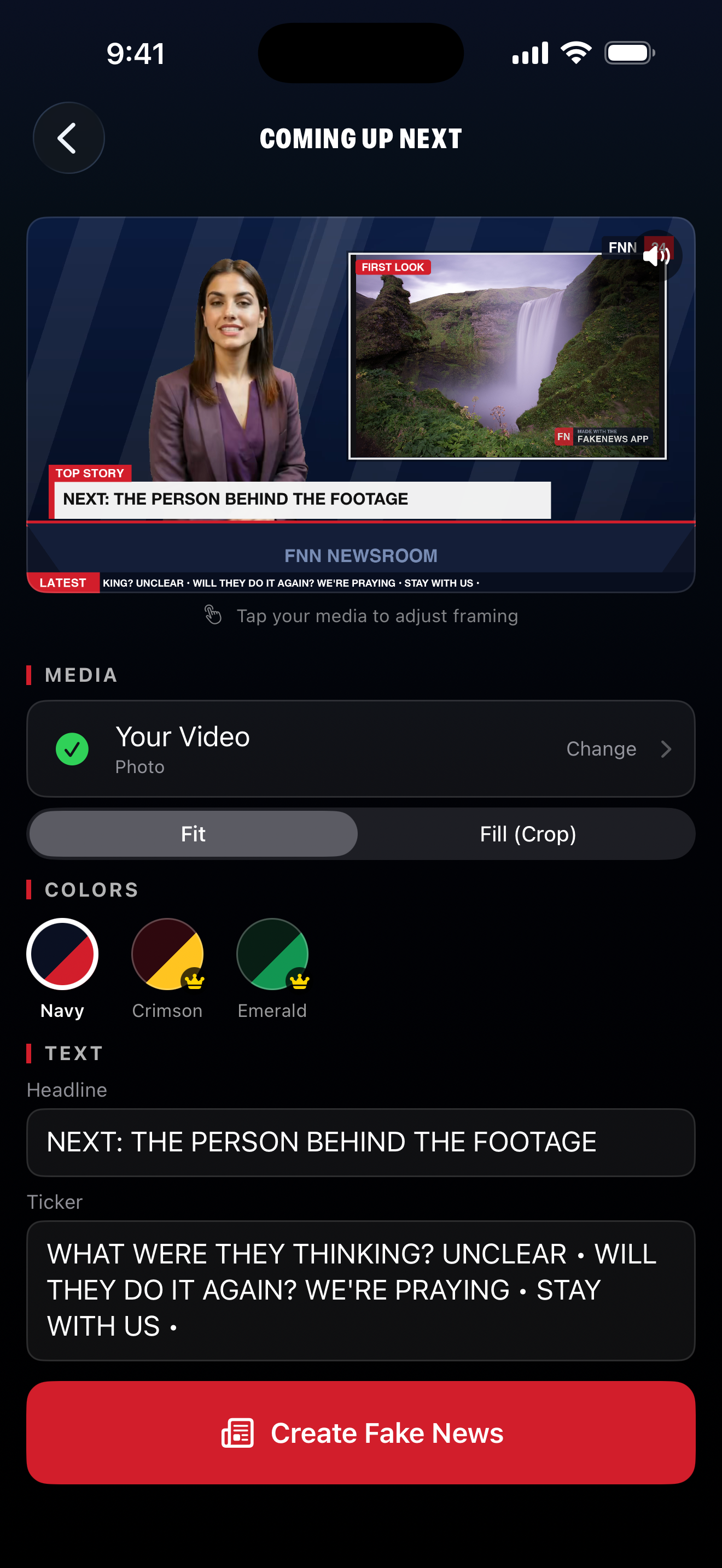 FakeNews — Parody News Maker screenshot 5
