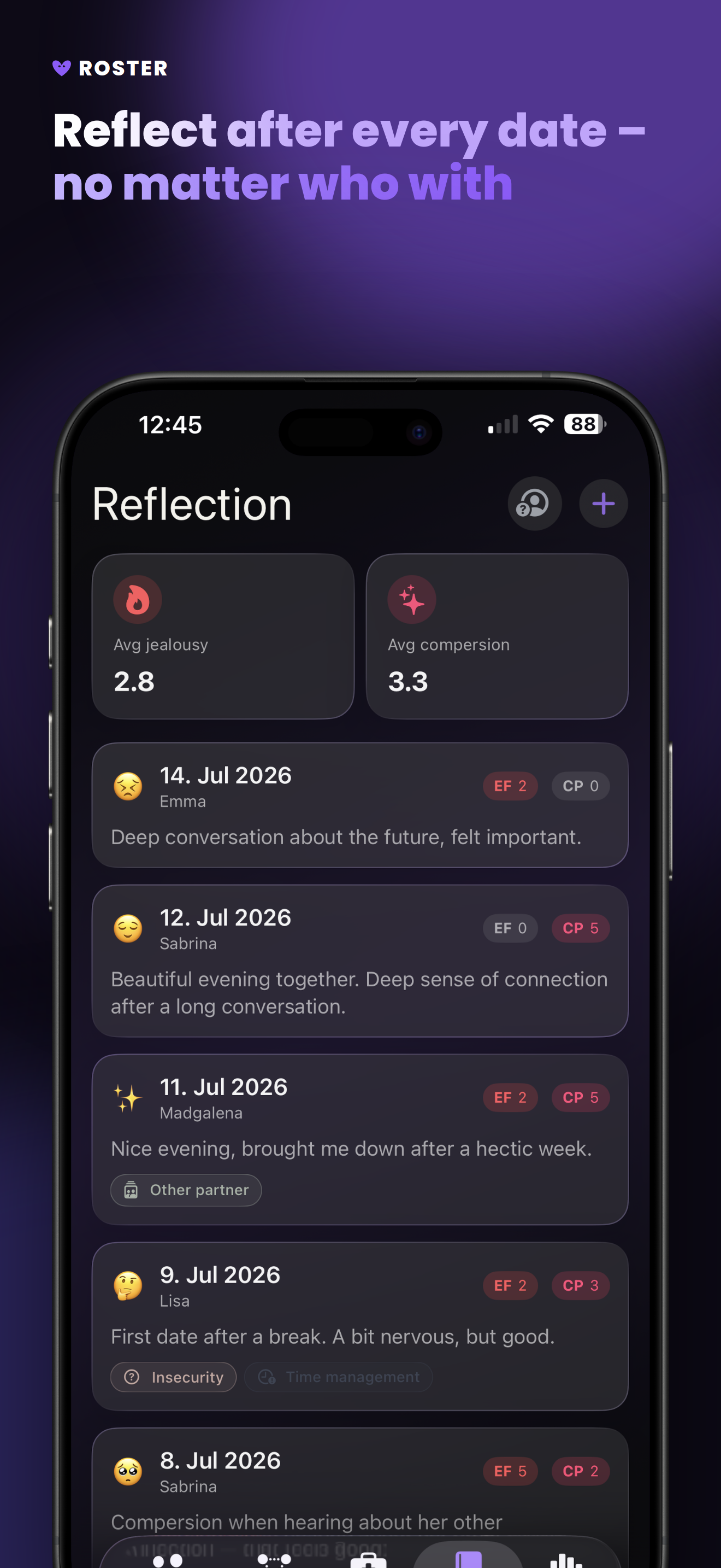 Roster: Polyamory Tracker screenshot 8