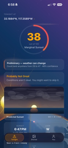 Sunset Score (a6ee78) Screenshot 1 of 8