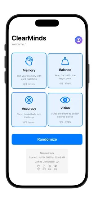 Clearminds screenshot 1