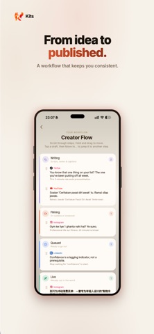 KitsKit: AI Content Planner iPhone screenshot