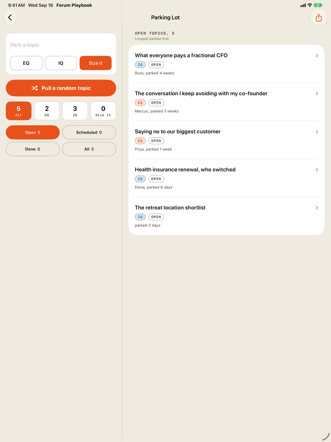 Screenshot 8 of Forum Playbook