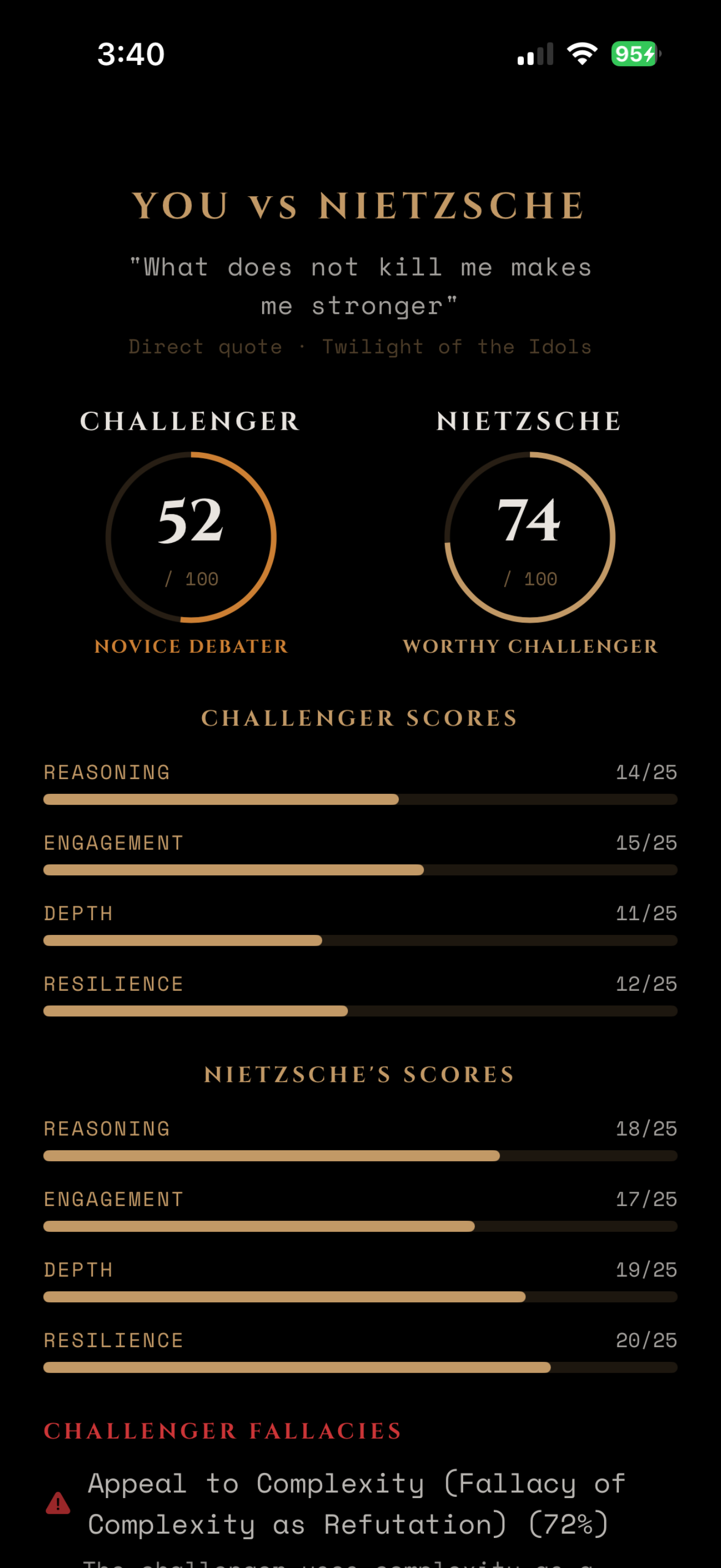 Dark Academy - Debate Trainer screenshot 2