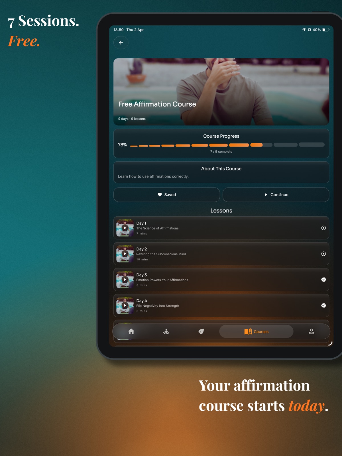 Soma: Meditation & Affirmation ipad screenshot 3