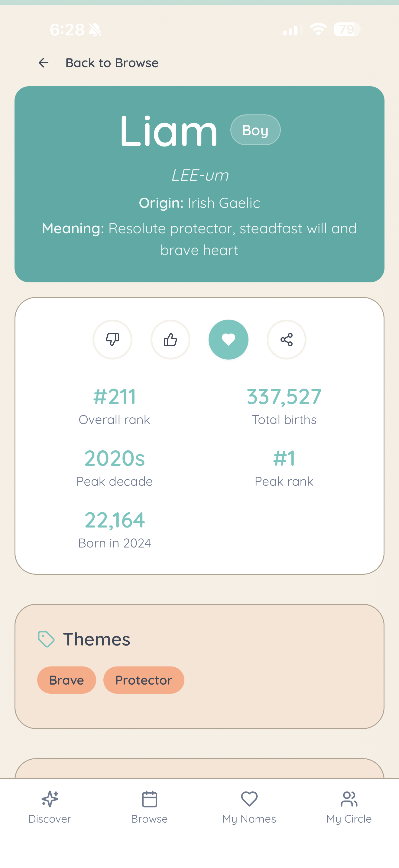 Nomi · Baby Name Discovery