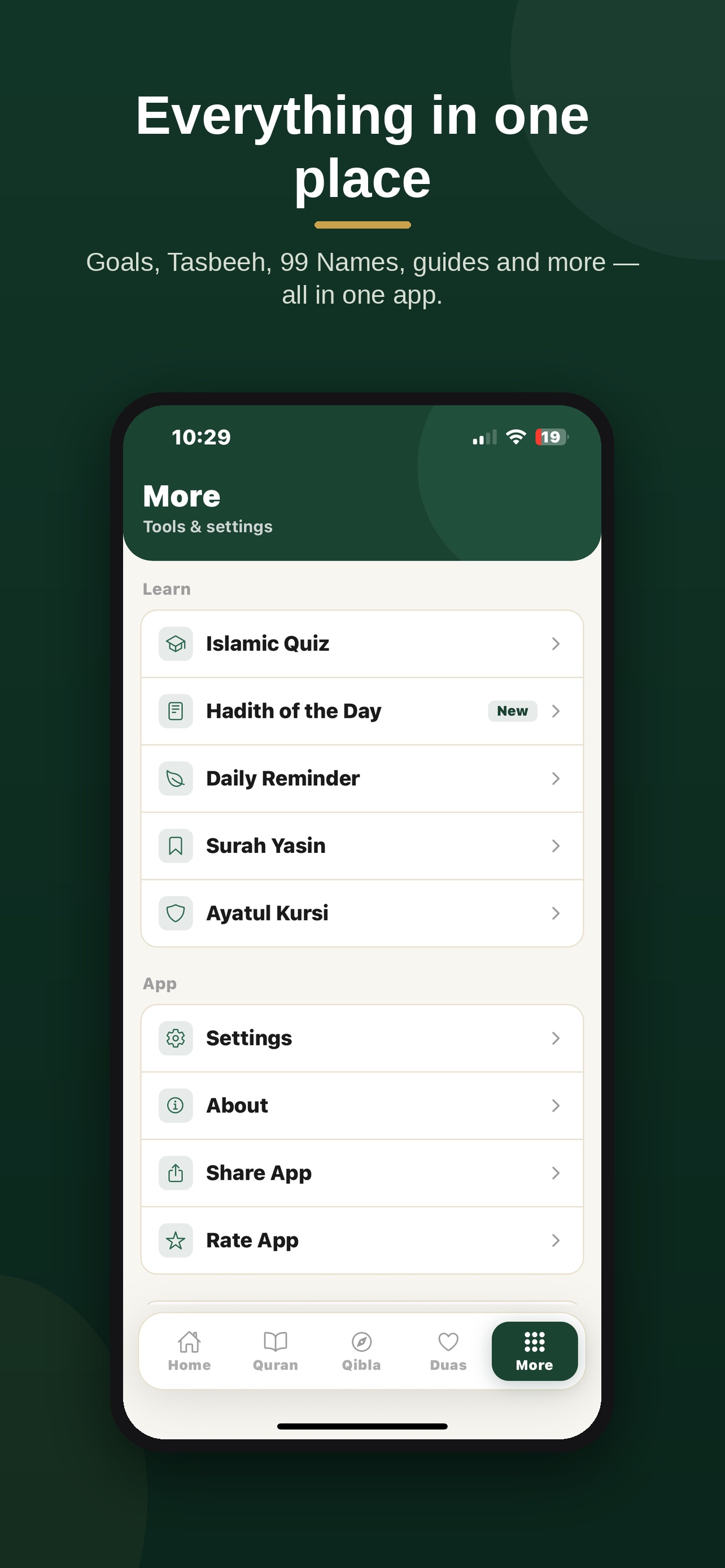 Screenshot 7 of Bilal: Azan, Qibla, Quran