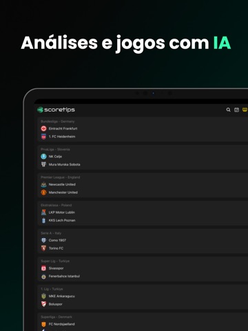 ScoreTips AI iPad screenshot 2